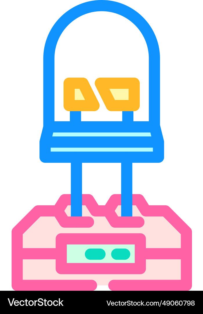 Diode testing electronics color icon Diode testing electronics color icon vector image
