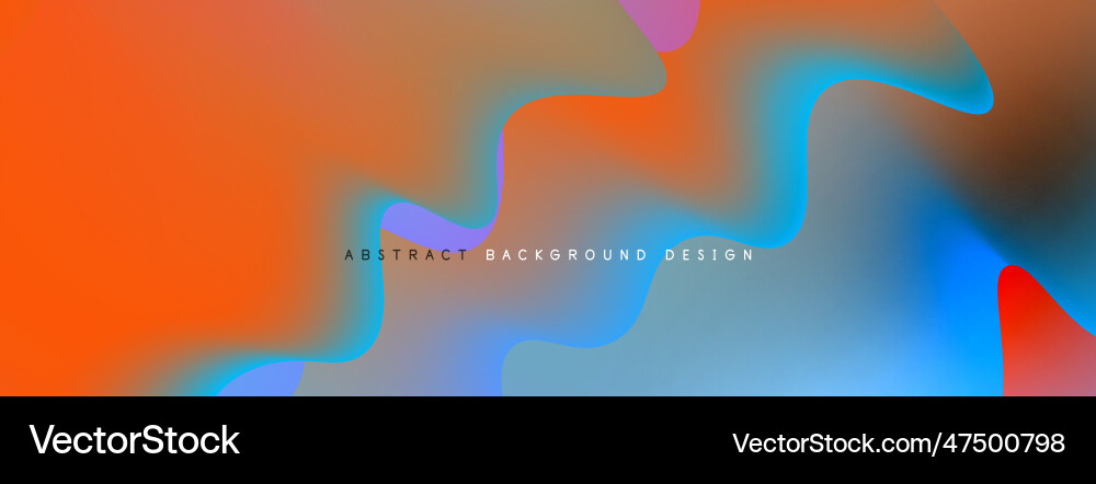 Dynamic liquid waves abstract background Vector Image