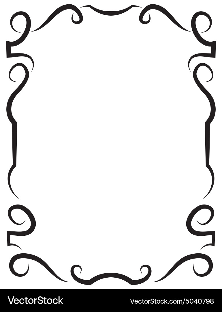 Elegant framework for design vector image
