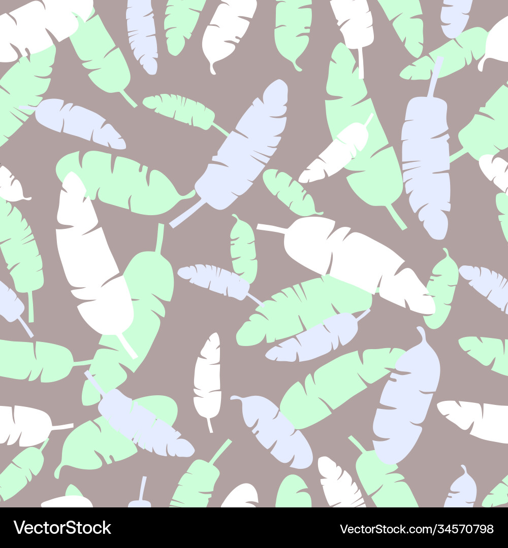 Endless pattern with colorful palm trees branches Endless pattern with colorful palm trees branches vector image