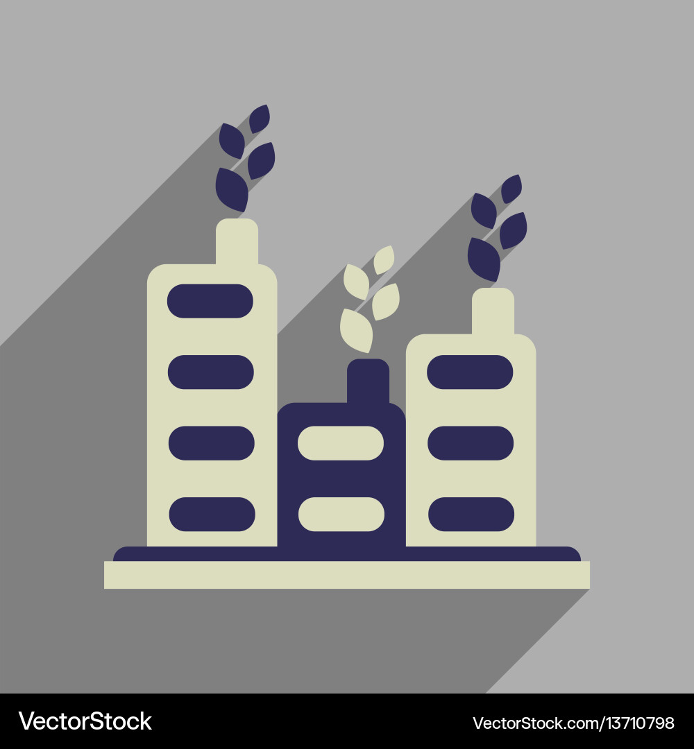 Flat web icon with long shadow vector image
