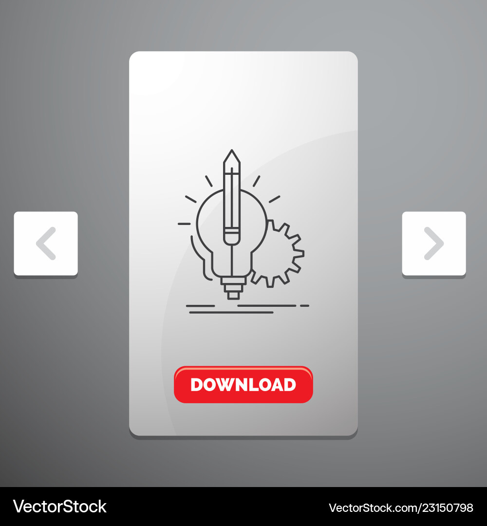 Idea insight key lamp lightbulb line icon Idea insight key lamp lightbulb line icon vector image