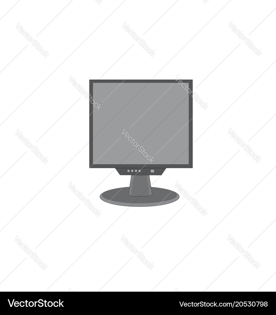 Modern computer monitor device icon Vector Image