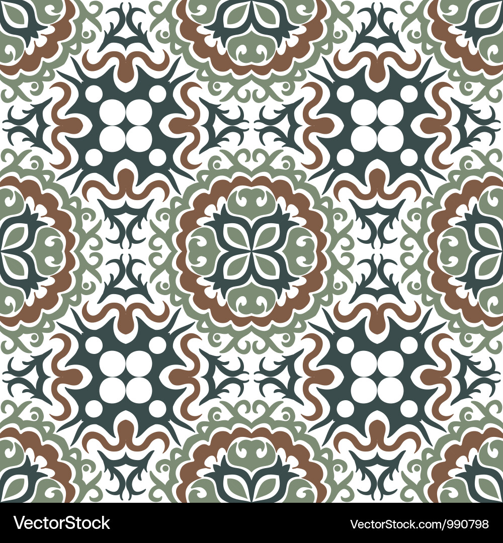 Ornate Floral Pattern Vector Image