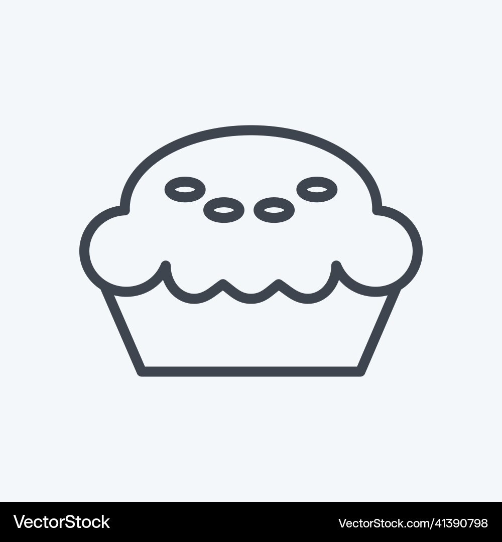 Pie icon in trendy line style isolated on soft Pie icon in trendy line style isolated on soft vector image
