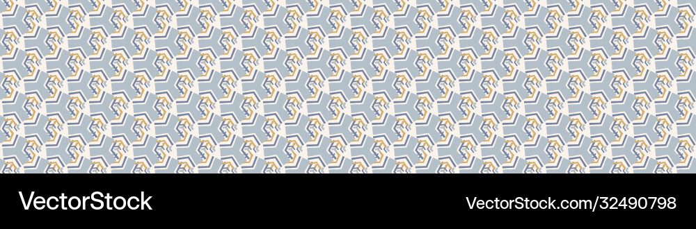 Seamless geometric cross grid border pattern Seamless geometric cross grid border pattern vector image