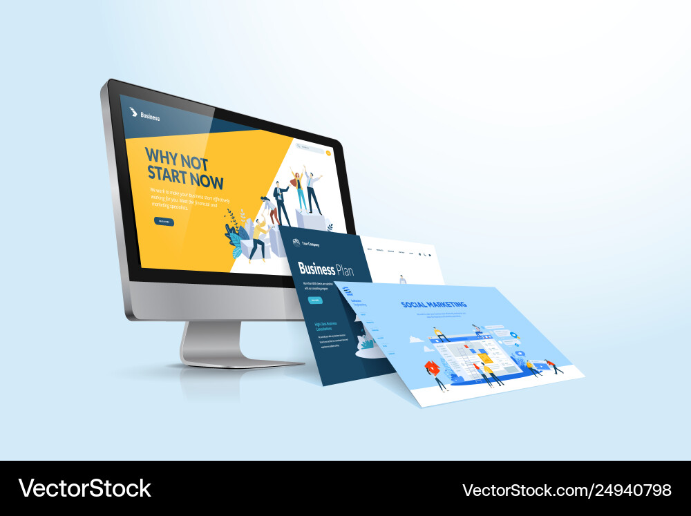Web design template Web design template vector image