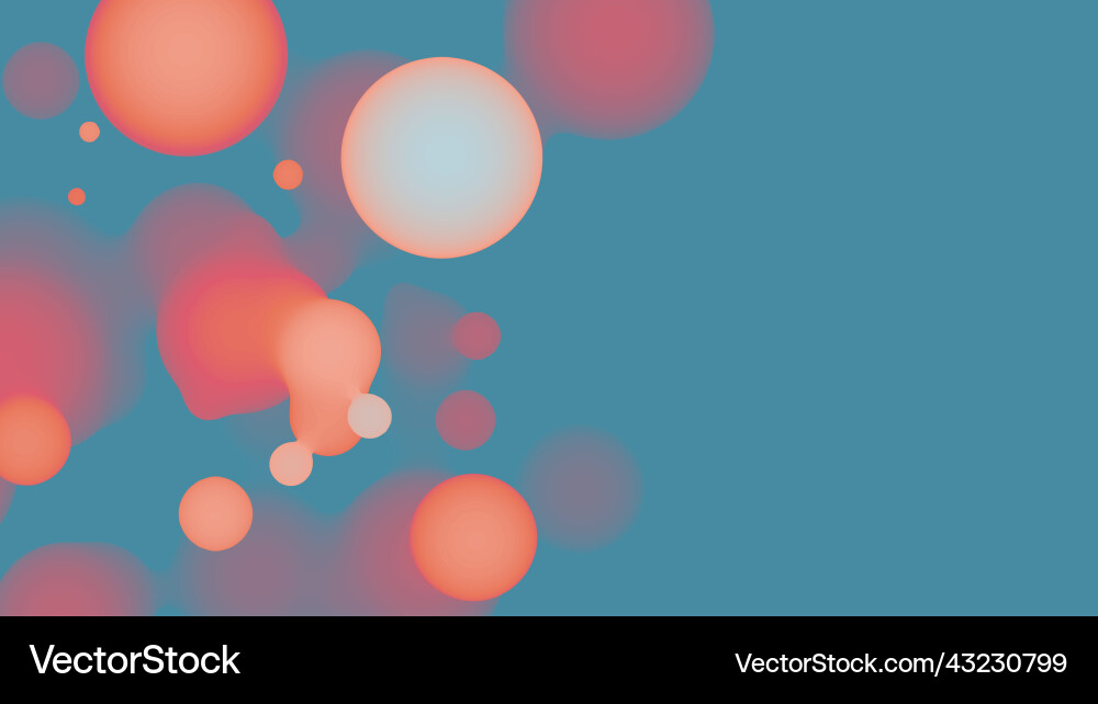 Abstract 3d fluid metaball shape with colorful Abstract 3d fluid metaball shape with colorful vector image