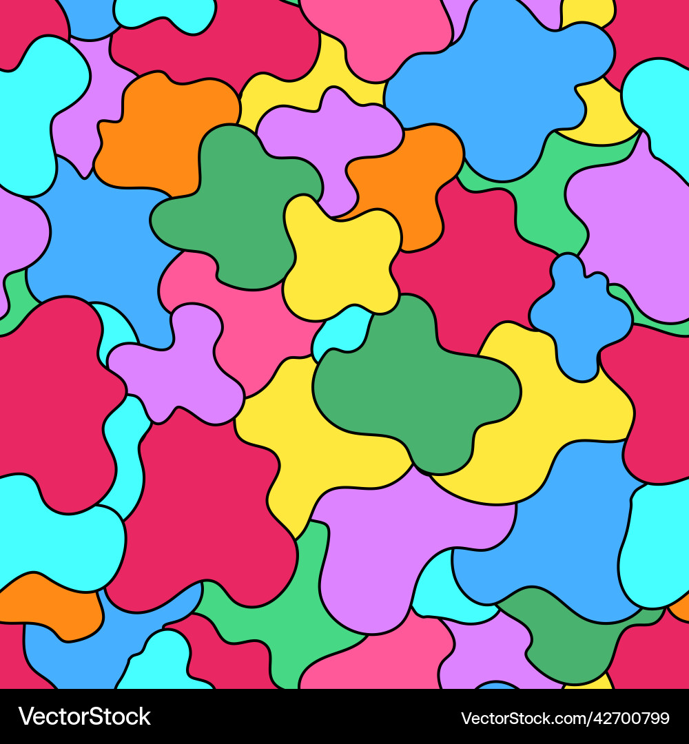Abstract Colorful Seamless Pattern Vector Image