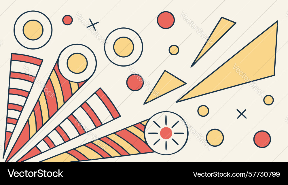 Abstract geometric composition diagonal elements Vector Image