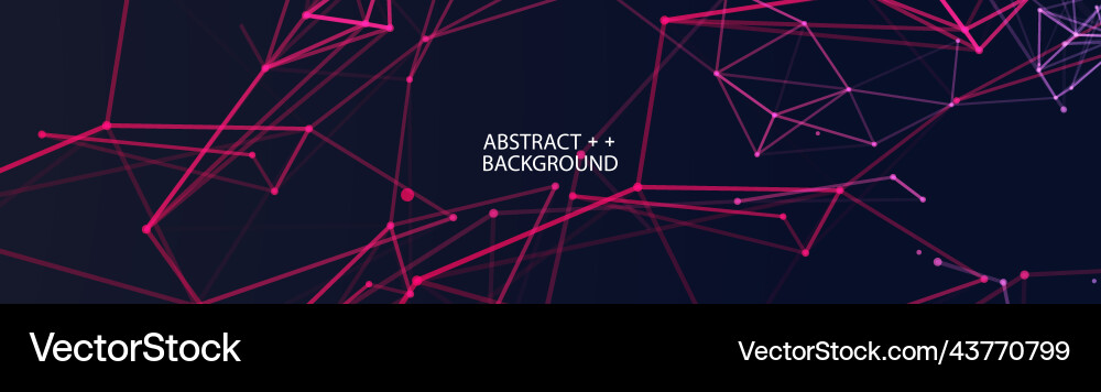 Abstract polygonal background with connecting Vector Image