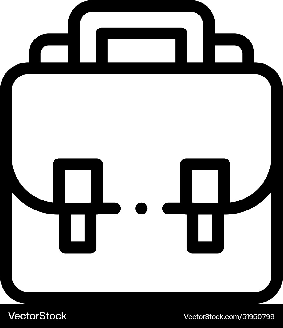 Case icon thin linear style design isolated Vector Image