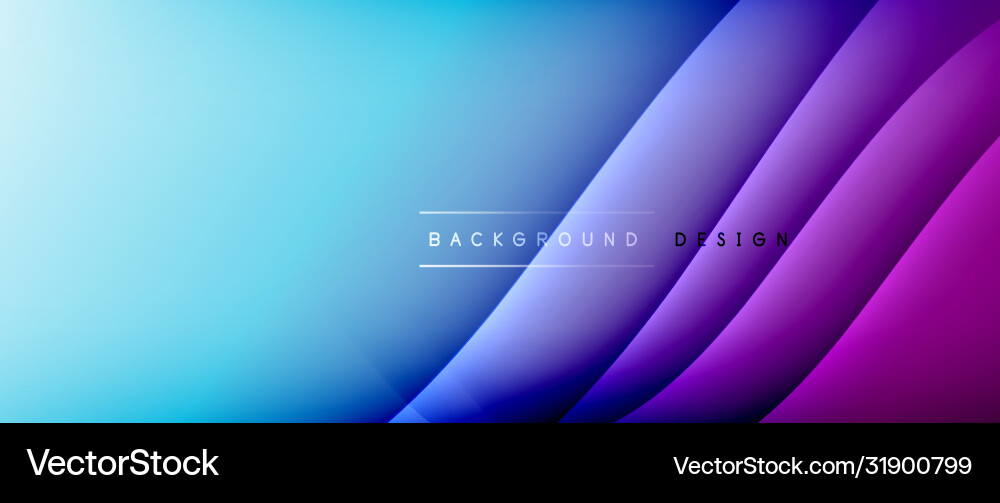 Fluid gradient waves with shadow lines and glowing Fluid gradient waves with shadow lines and glowing Vector Image
