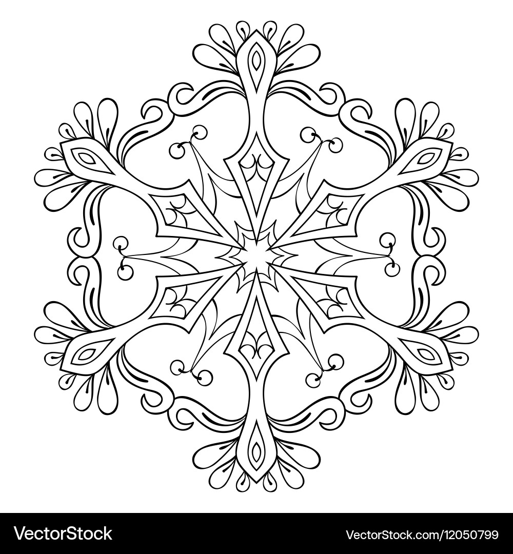 Ornamental winter Vector Image