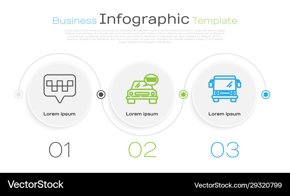 Set line map pointer with taxi car and bus Set line map pointer with taxi car and bus vector image