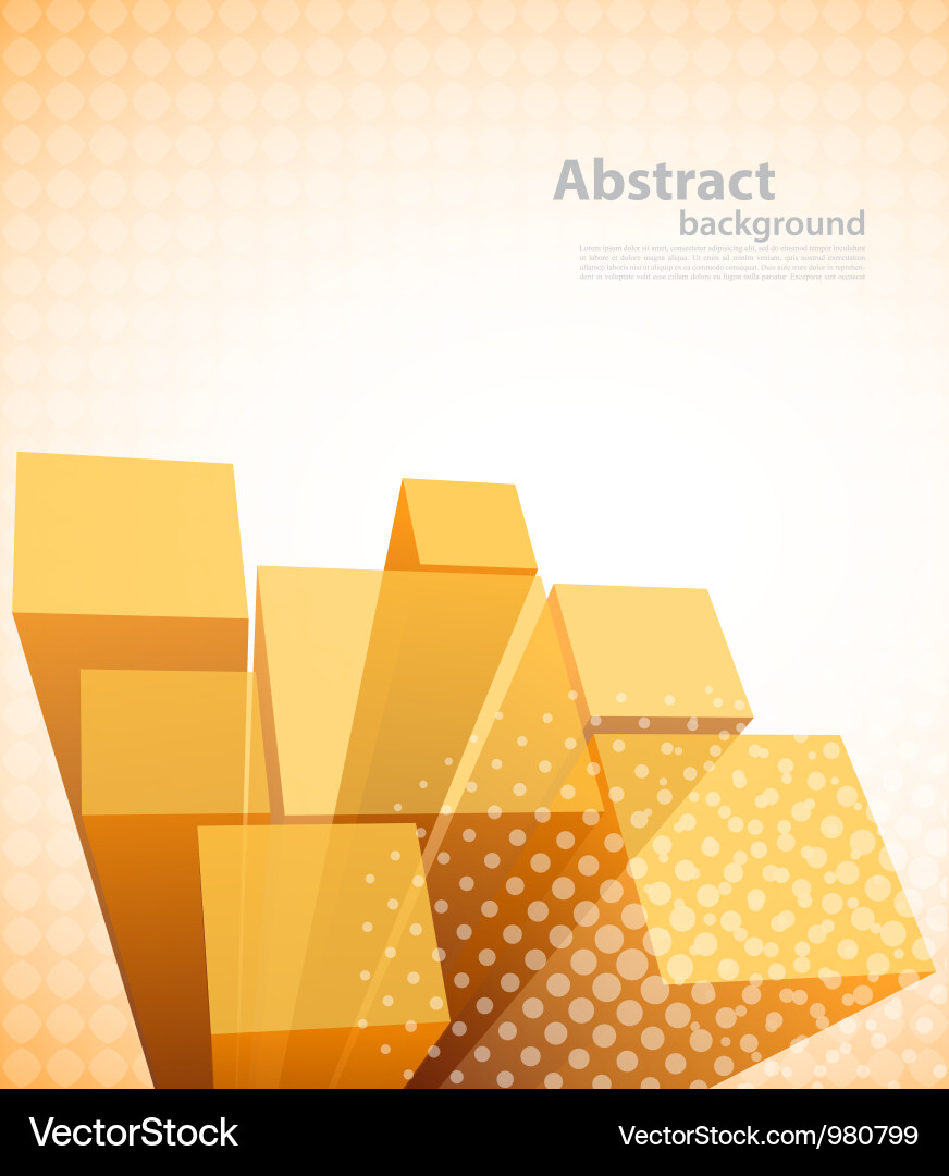 Tech orange background vector image