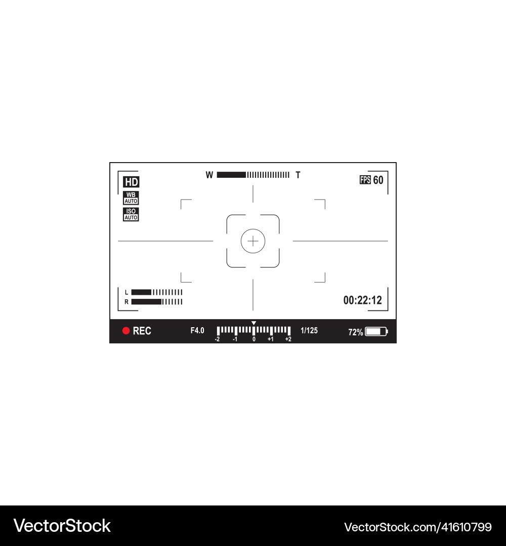 Video- oder Foto-Neufindergitter-Bildschirm Video- oder Foto-Neufindergitter-Bildschirm vektorbild