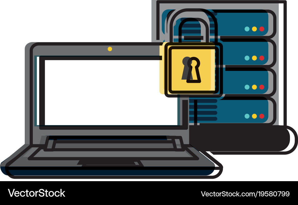 Web hosting design vector image