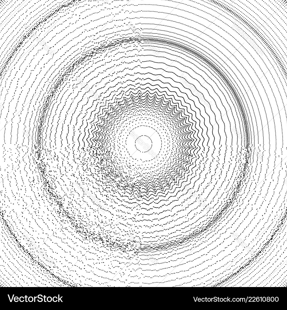 Abstract circular background with dynamic dots Abstract circular background with dynamic dots vector image