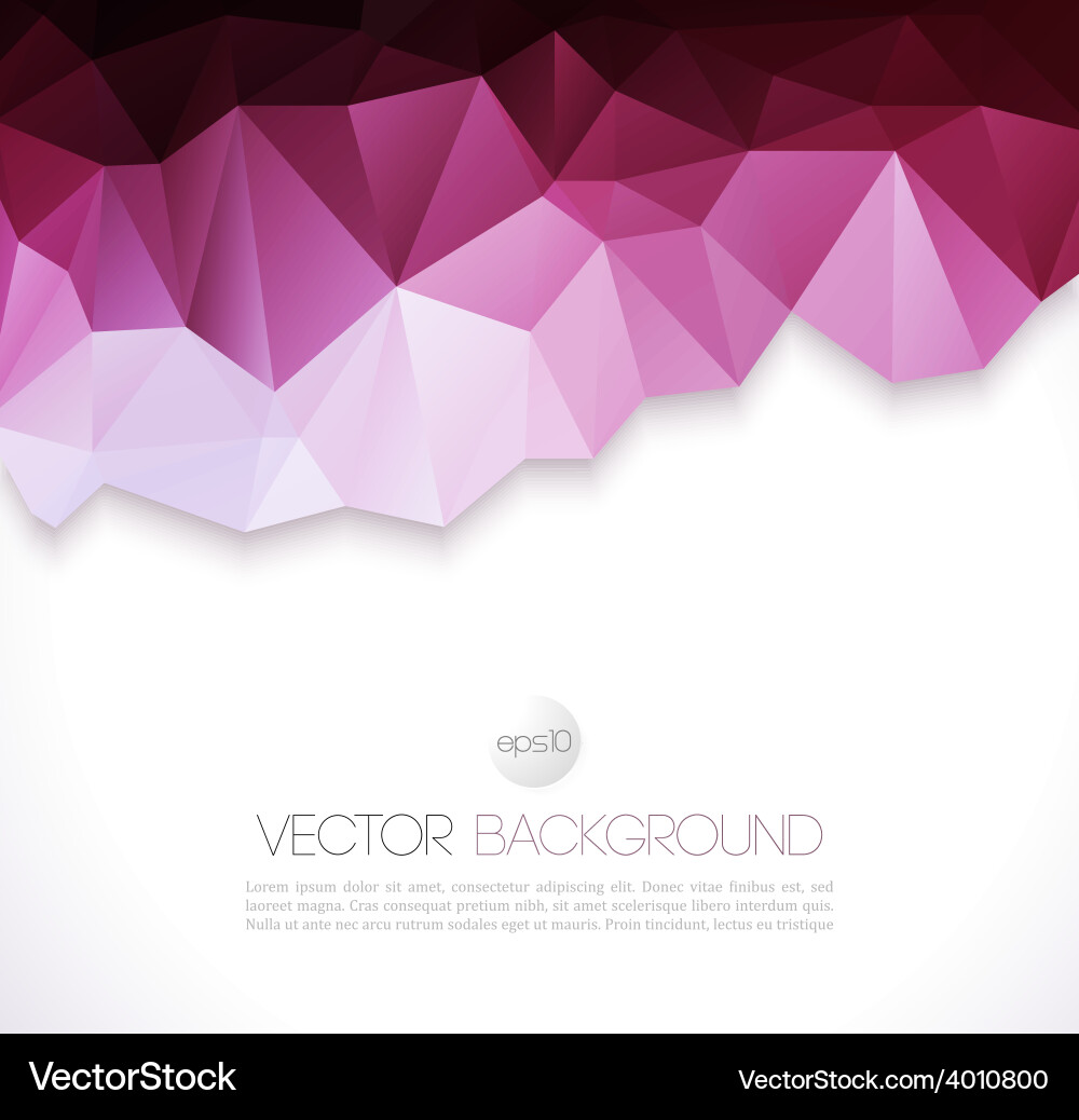 Abstract geometric background with triangle Vector Image