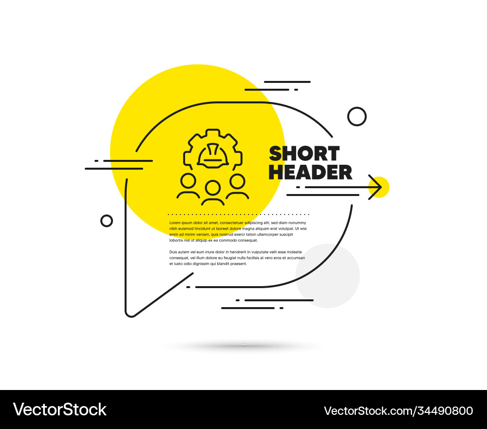 Engineering team line icon engineer or architect Engineering team line icon engineer or architect vector image