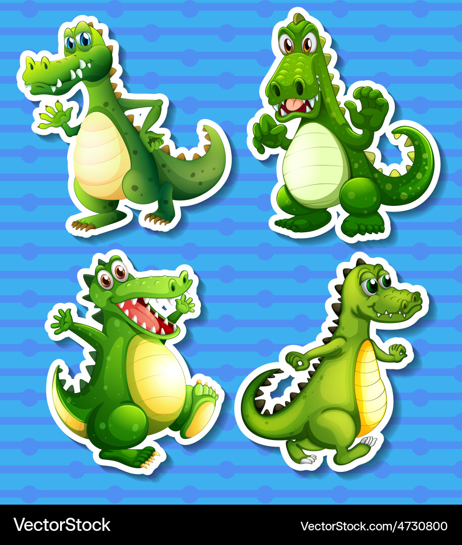 Grüner Drachen Vektorbild