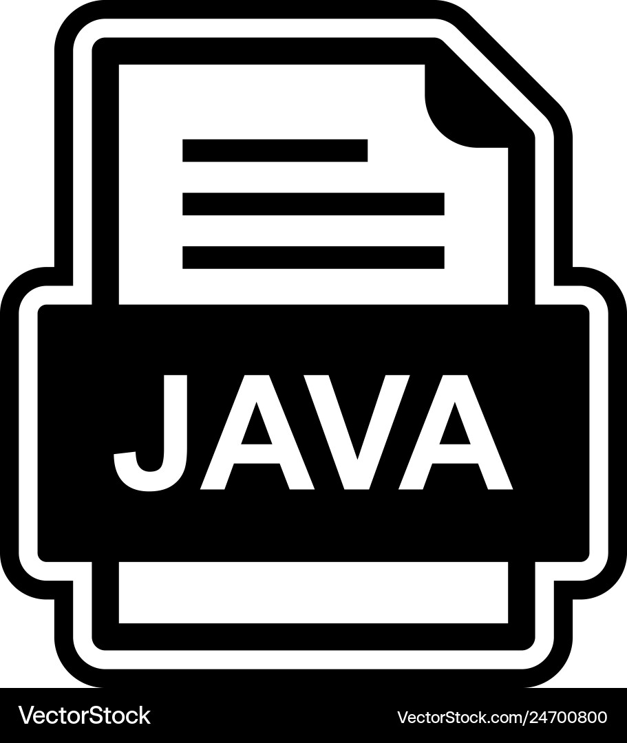 Java Datei Dokument Symbol vektorbild