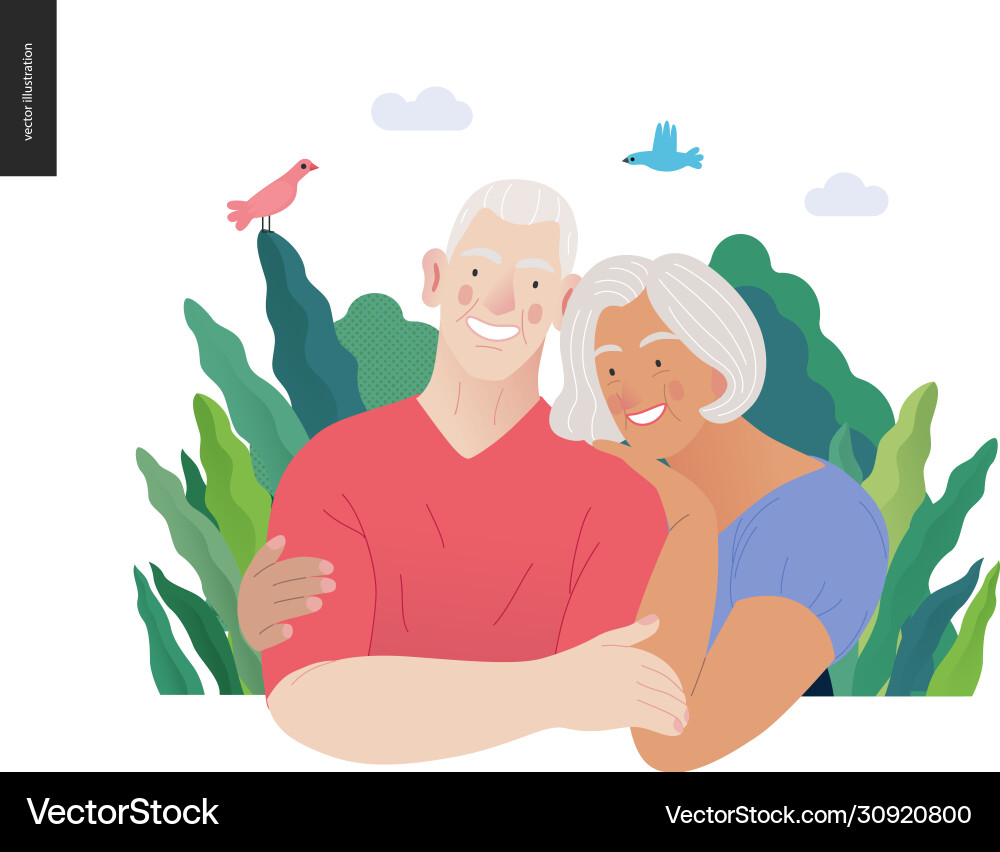 Medical insurance - senior citizen health plan Medical insurance - senior citizen health plan vector image