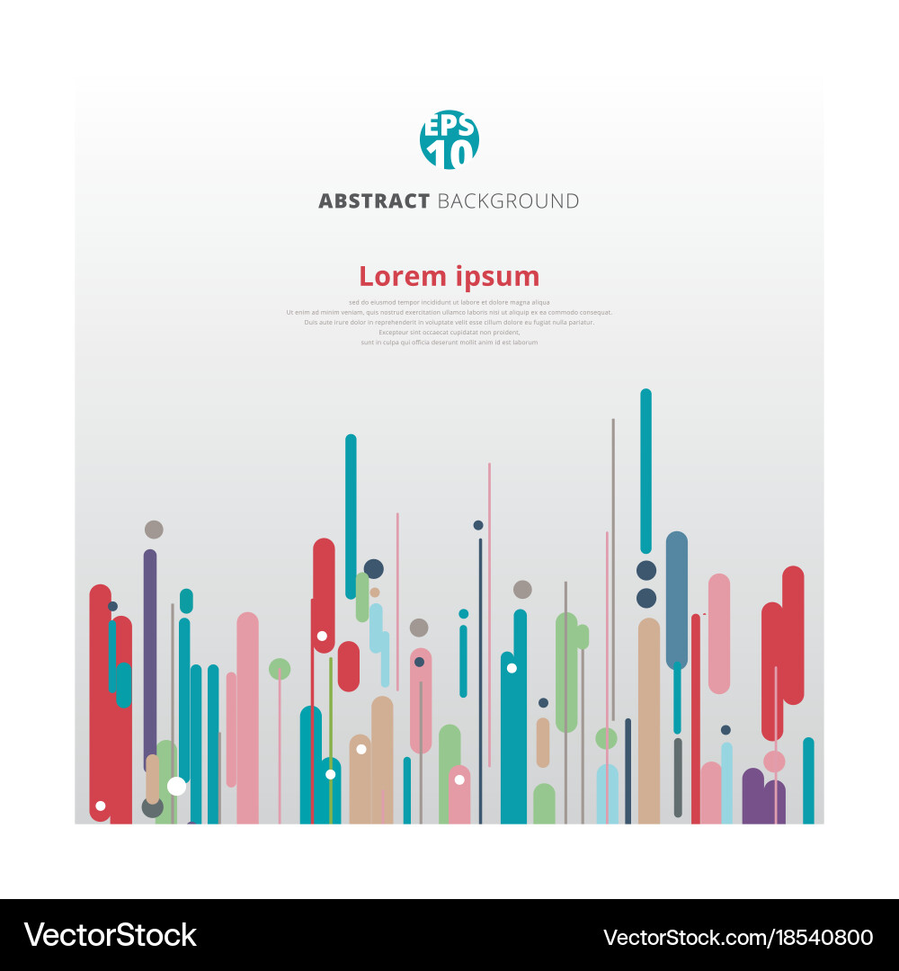 Modern style abstract with composition made vector image