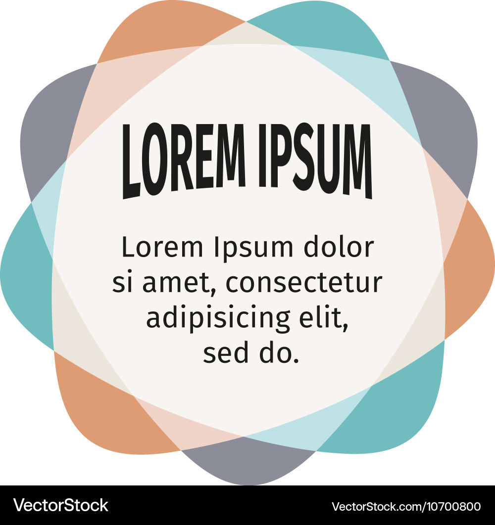 Retro design elements for the abstract colorful vector image