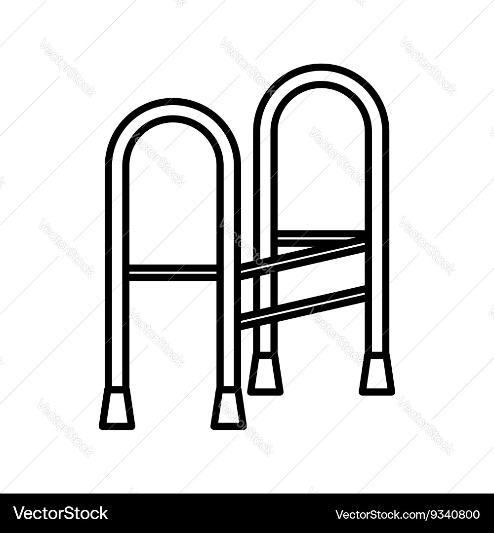 Walker icon outline style Royalty Free Vector Image