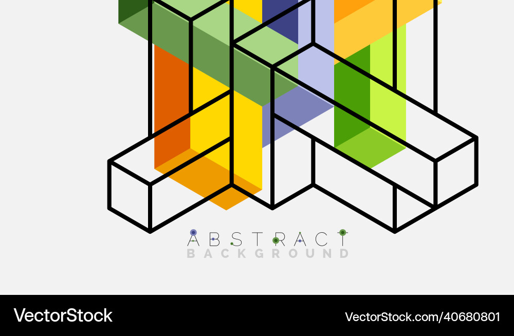 Abstract background 3d cubes cubic elements Abstract background 3d cubes cubic elements vector image