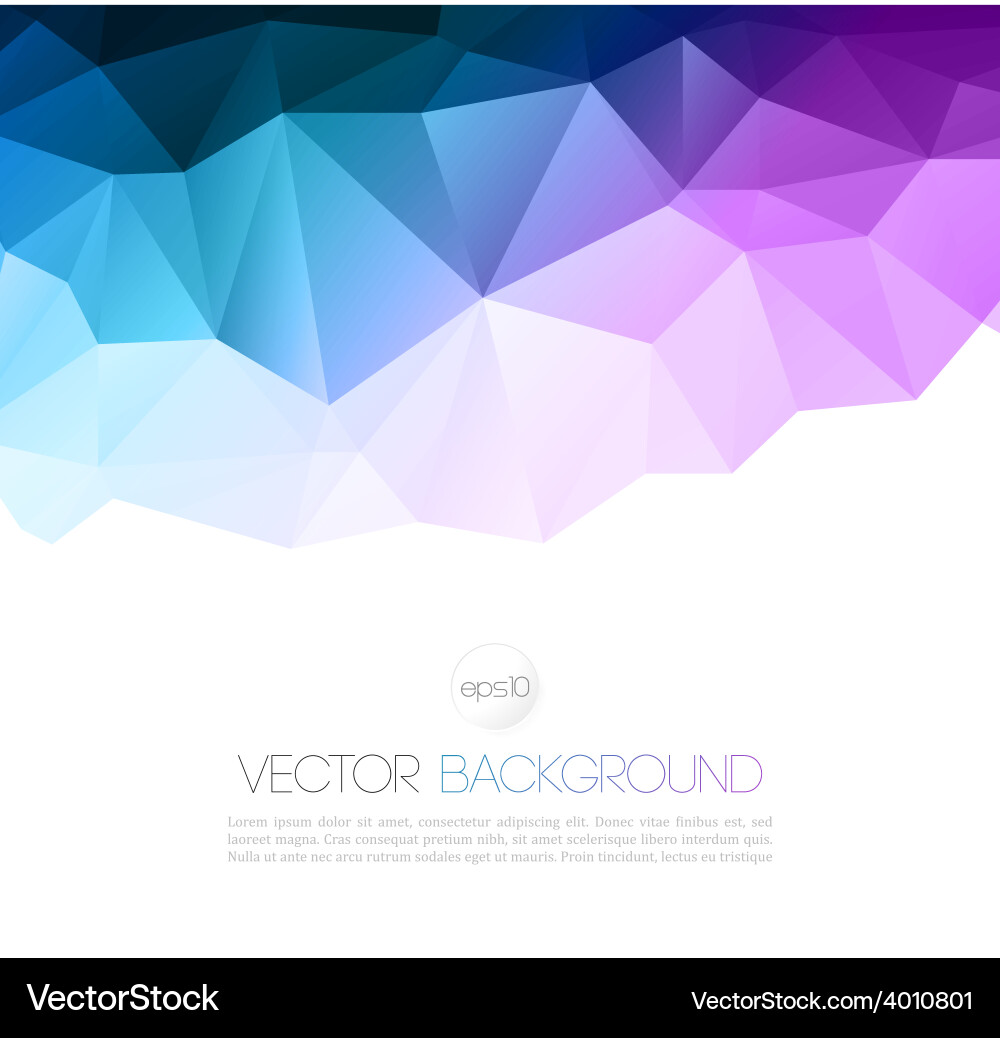 Abstract geometric background with triangle vector image