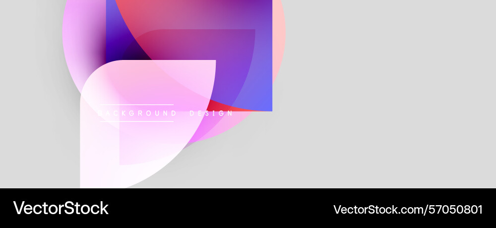 Abstract gradients overlap creating dynamic Vector Image