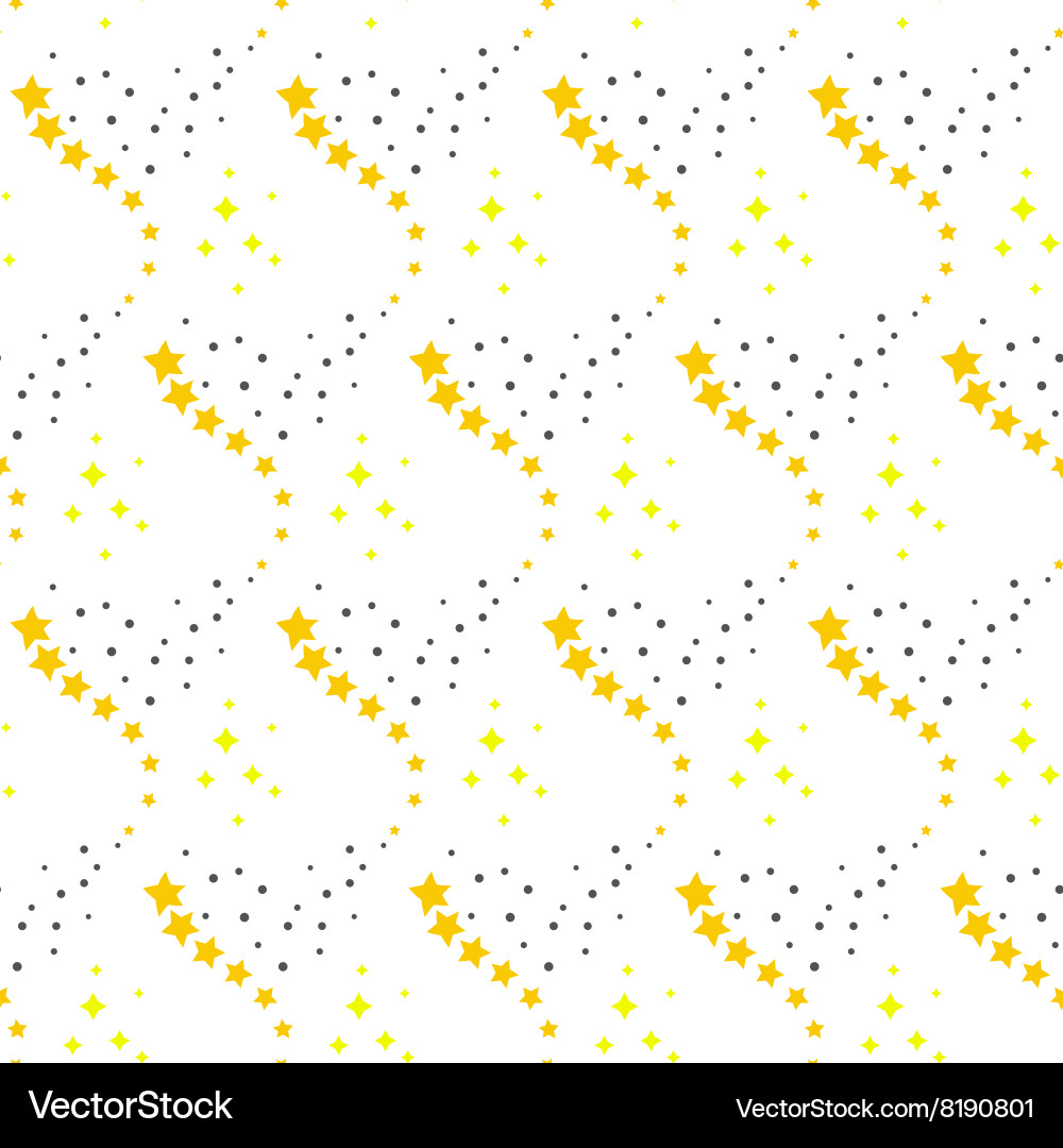 Celestial Starfall Pattern vector image