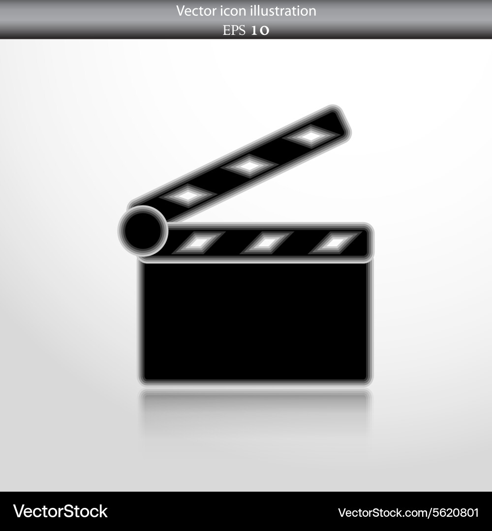Clapperboard web icon Vector Image