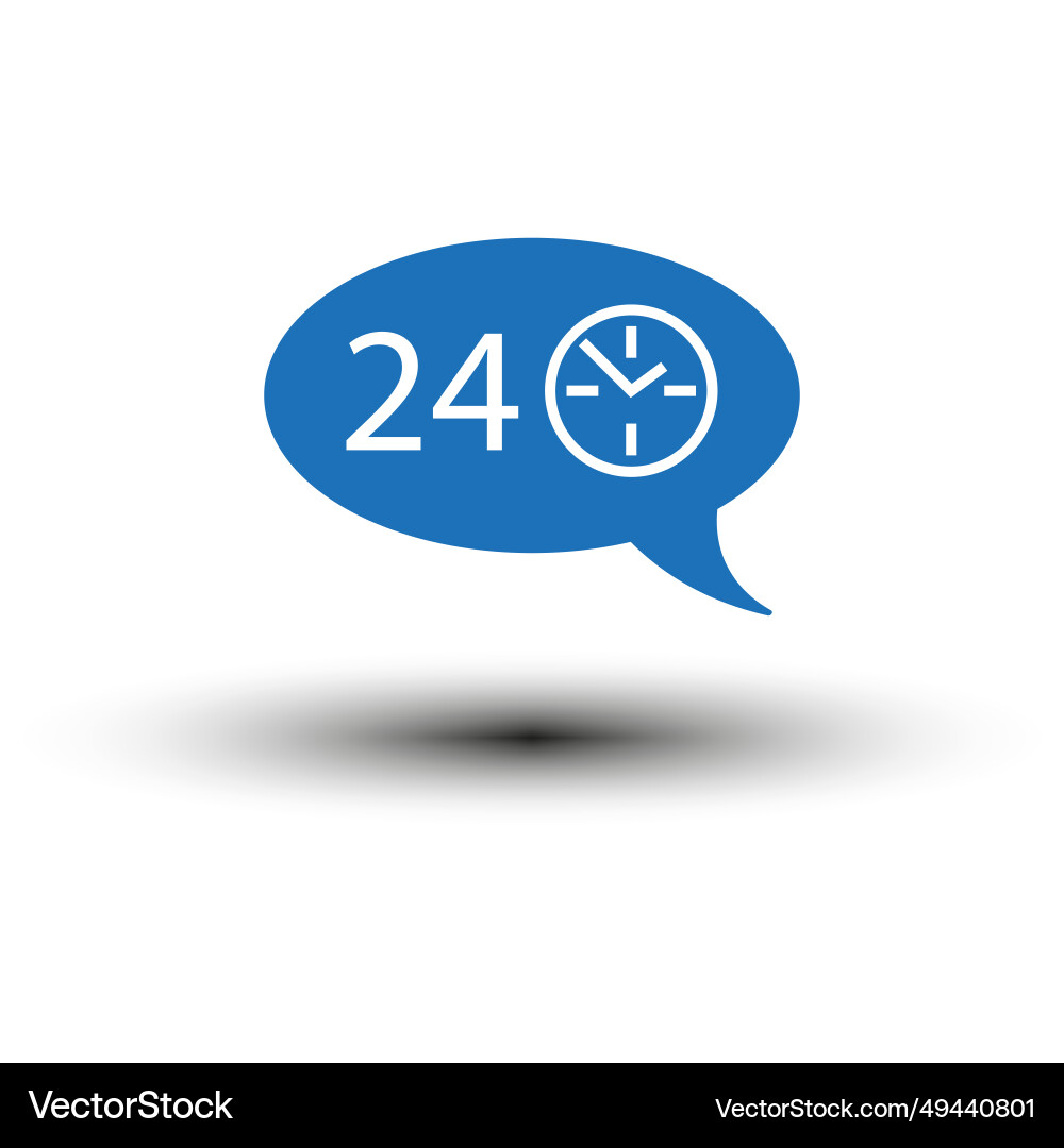 Message hours icon eps 10 Message hours icon eps 10 Vector Image