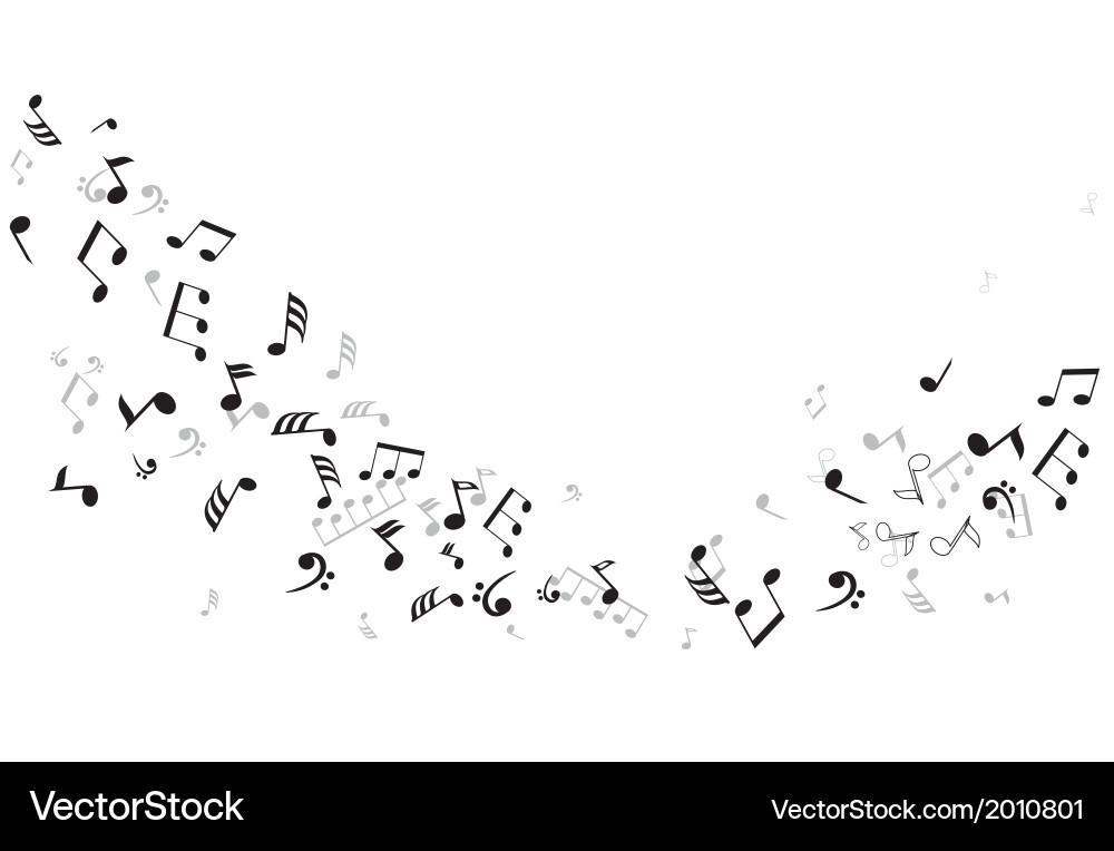 Musical Notes Pattern Vector Image