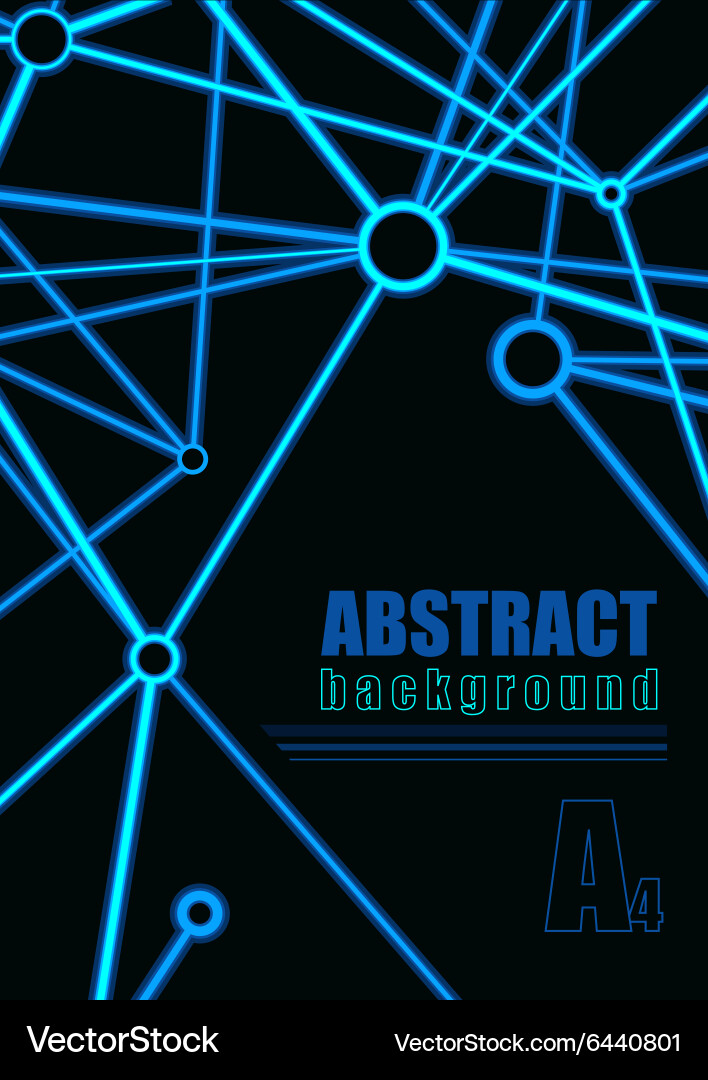 Neon Connection Network Background vector image