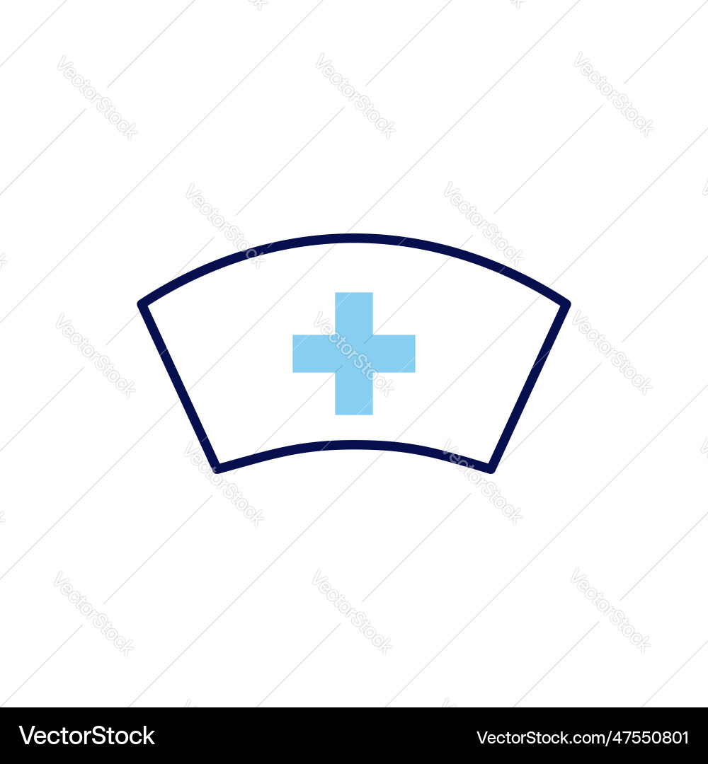 Nurse hat related icon Nurse hat related icon vector image