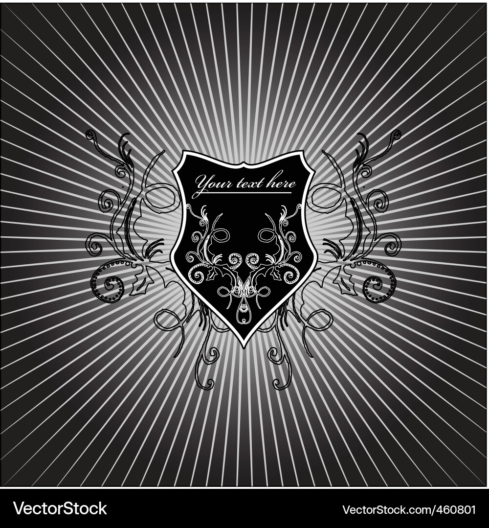 Retro Shield Pattern vector image