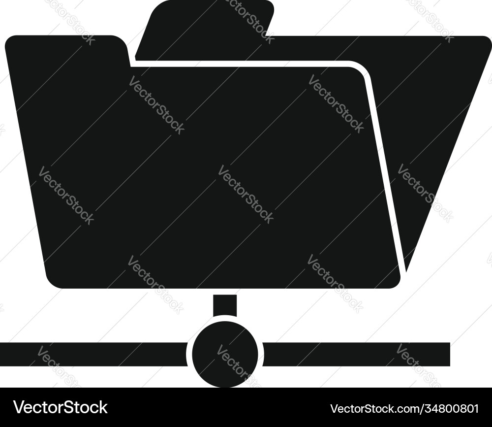 Storage file folder icon simple style Storage file folder icon simple style vector image