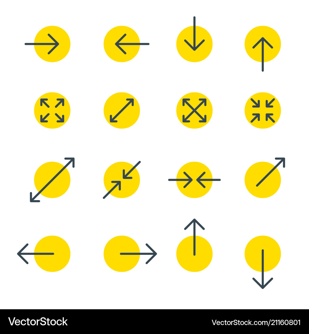 Touch Screen Gestures Icons - Arrow Collection vector image
