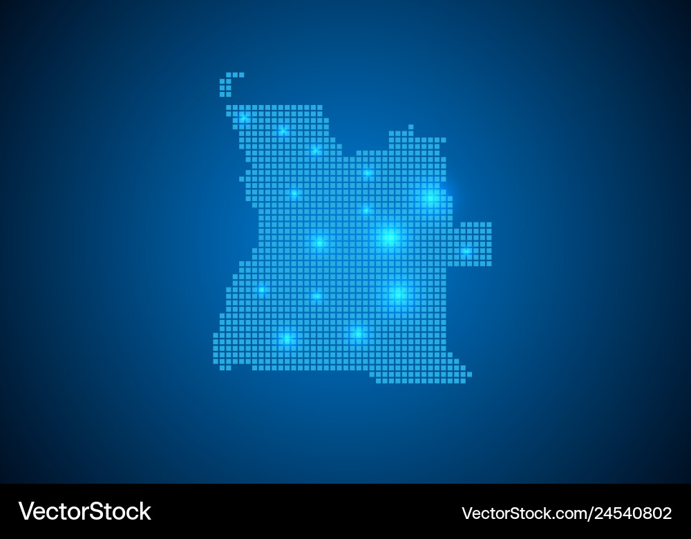 Abstract blue background with map internet line Abstract blue background with map internet line vector image