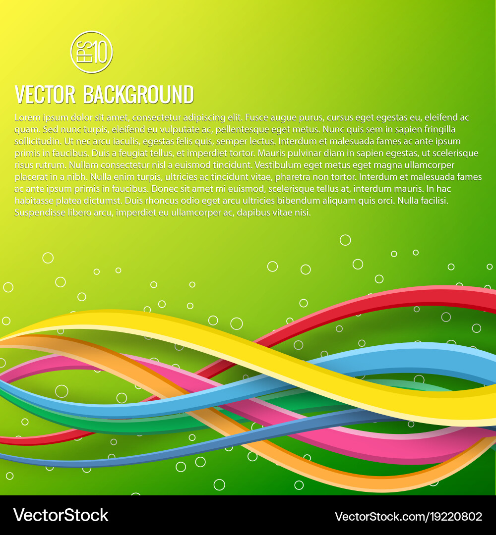 Abstract colorful dynamic template Vector Image