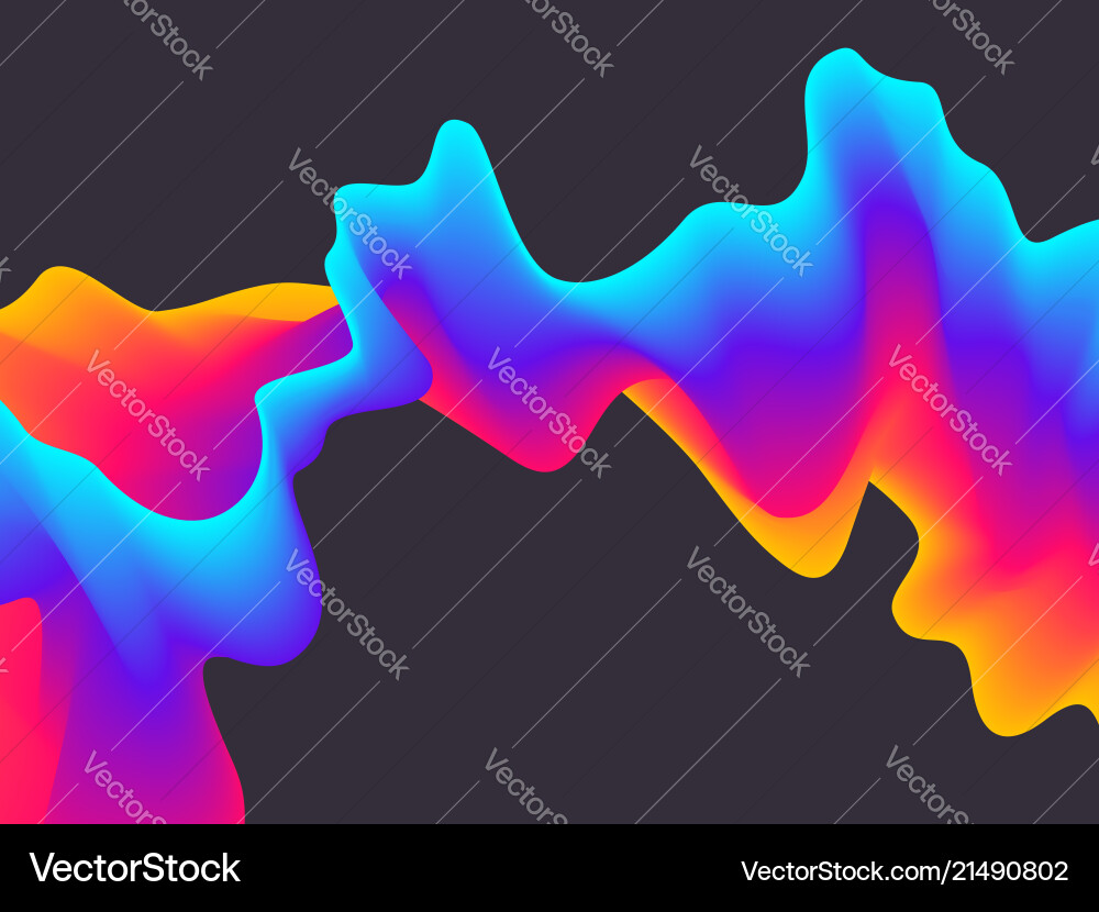 Abstract Wavy Gradient Background vector image