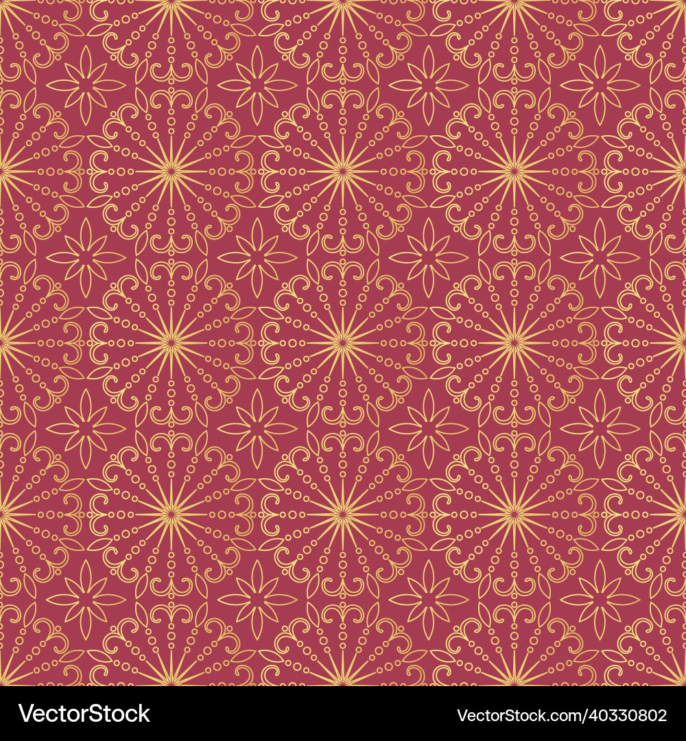 Decorative seamless pattern with openwork vector image