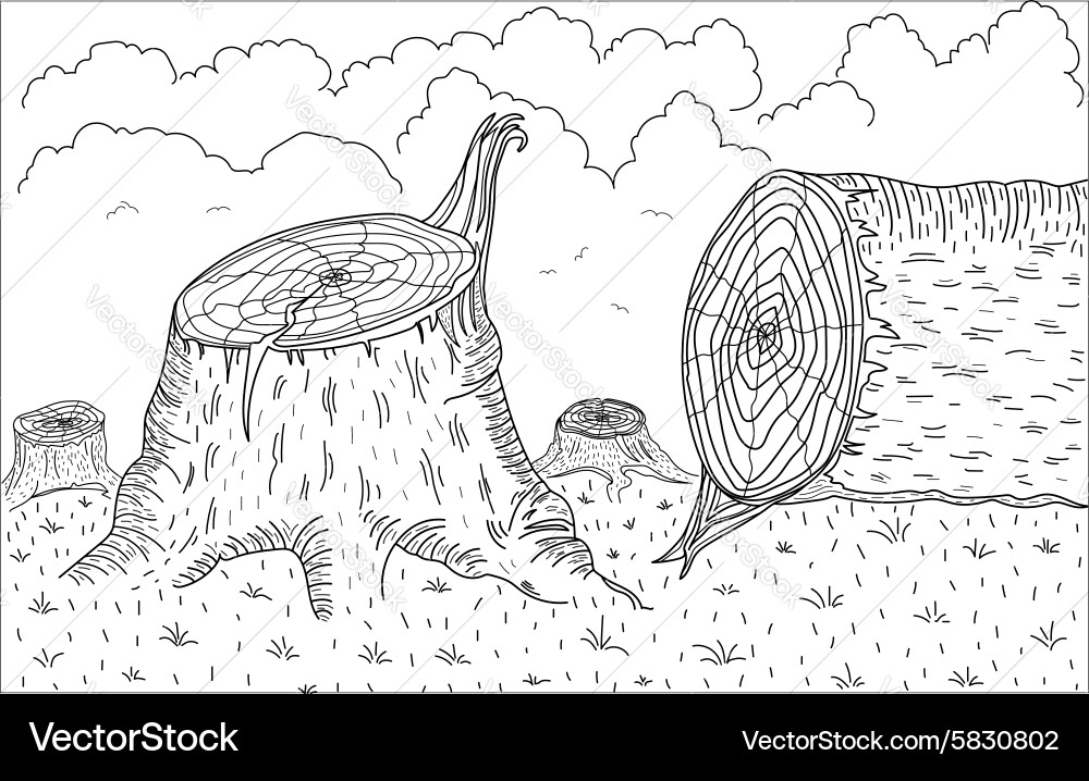 Deforestation Royalty Free Vector Image - VectorStock