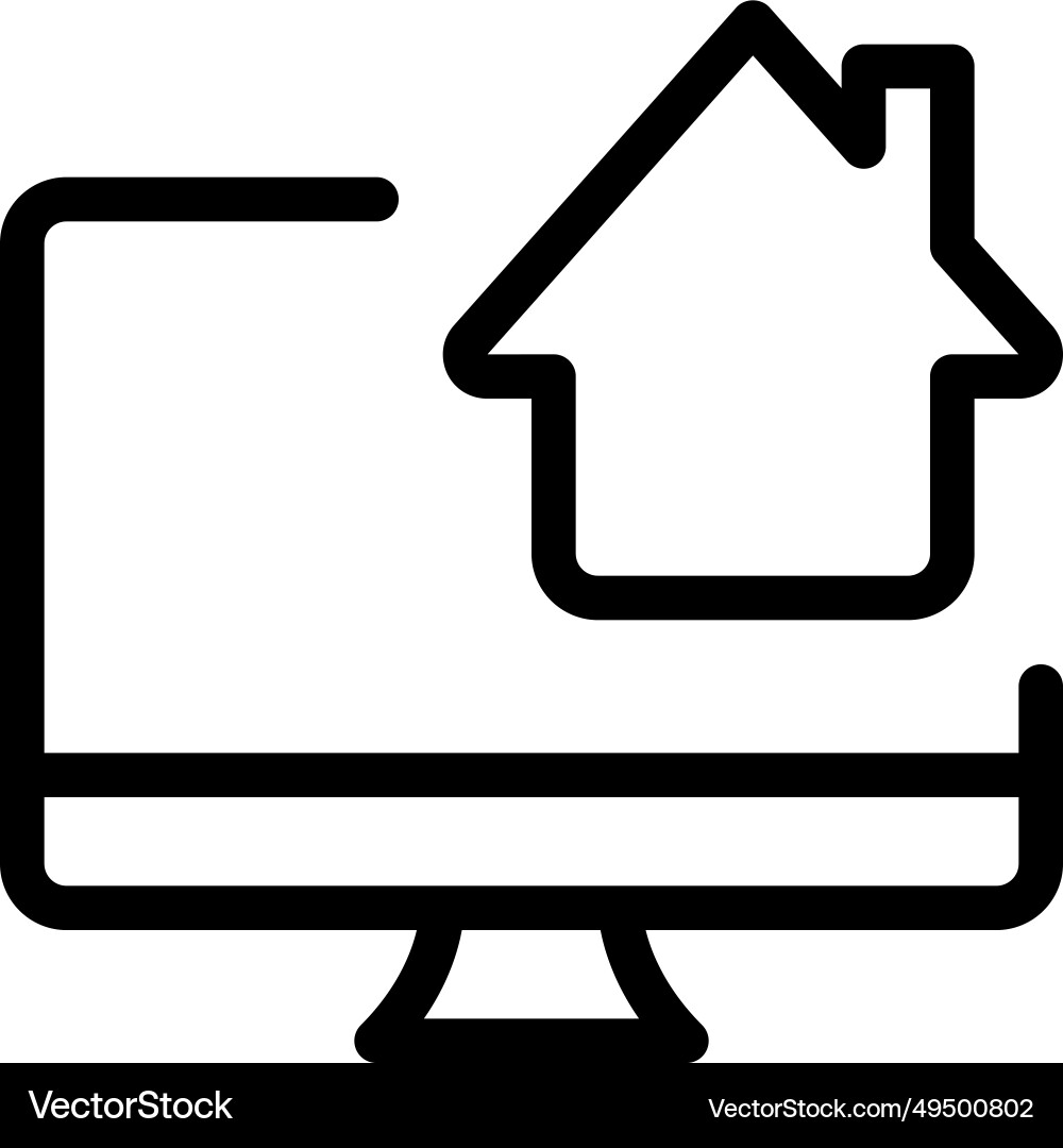 Desktop home central hub for user file access Vector Image