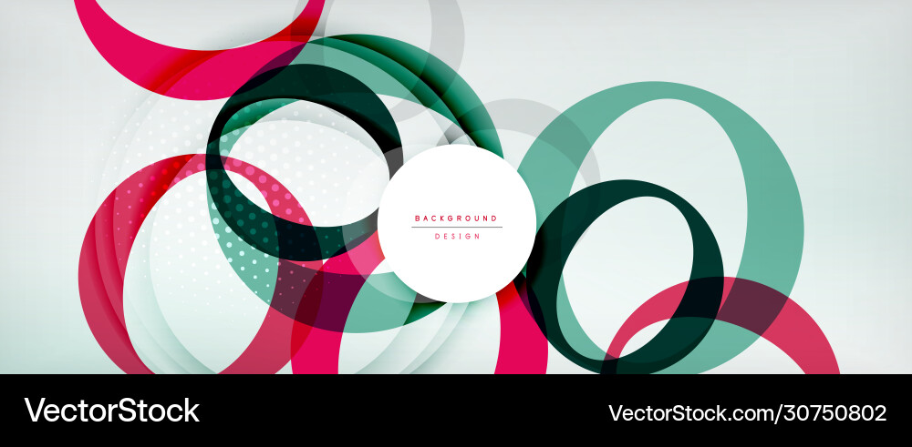 Dynamic Circle Abstract Background vector image